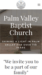 Mobile Screenshot of palmvalleybaptistchurch.org